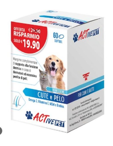 ACTIVE PET CUTE E PELO 60PRL