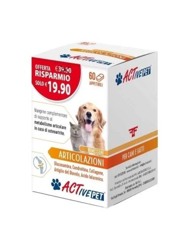 F&F SRL ACTIVE PET ARTICOLAZIONI 60 COMPRESSE