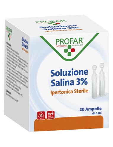 PROFAR SOLUZ IPERT 3% 5ML 20PZ