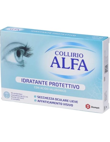 Collirio Alfa Idratante Protettivo Dompé Anche Con Lenti A Contatto