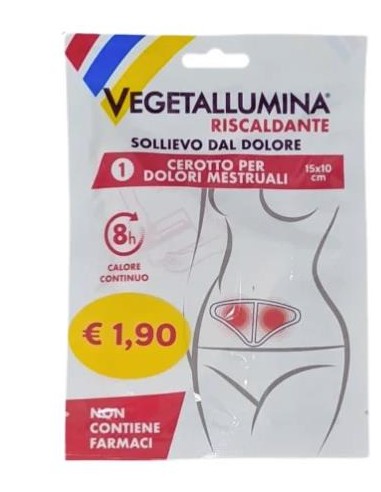 Vegetallumina Cerotto Riscaldante 15 x 10cm Dolori Mestruali 1 Pezzo