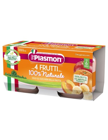 PLASMON OMOG 4 FRUTTI 2X80G