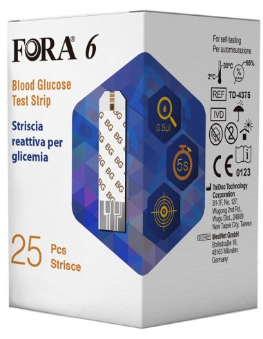 FORA 6 CONNECT STR GLICEM 25PZ