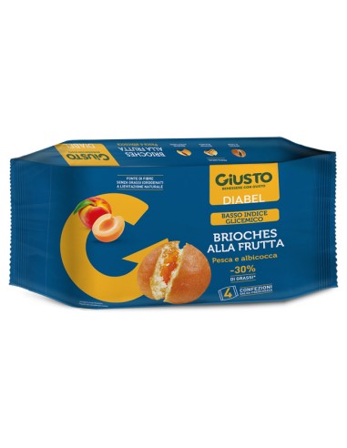 GIUSTO DIABEL BRIOCHE FRUTT4PZ