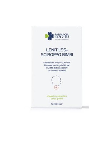 LENITUSS SCIROPPO BAMBINI 15 STICK