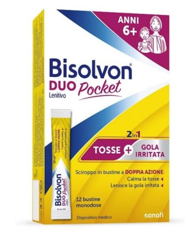 Sanofi Bisolvon Duo Pocket Lenitivo New 12 Bustine
Sciroppo in bustin