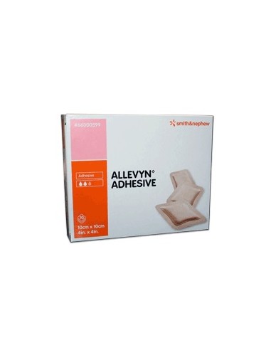 ALLEVYN ADHESIVE 10CMX10CM 10P