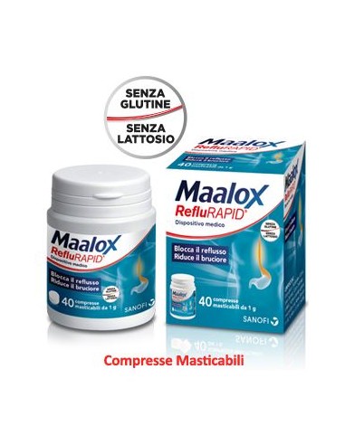 MAALOX REFLURAPID 40CPR MASTIC