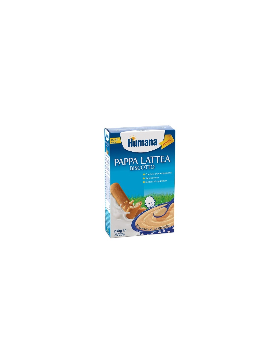 HUMANA PAPPA LATTEA 250GR BISCOTTO