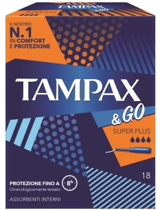 TAMPAX &GO SUPER PLUS 18PZ